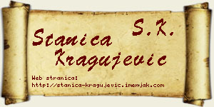 Stanica Kragujević vizit kartica
